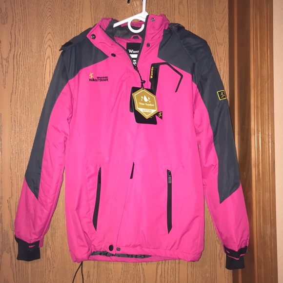 wantdo Jackets & Blazers - Pink Winter Coat